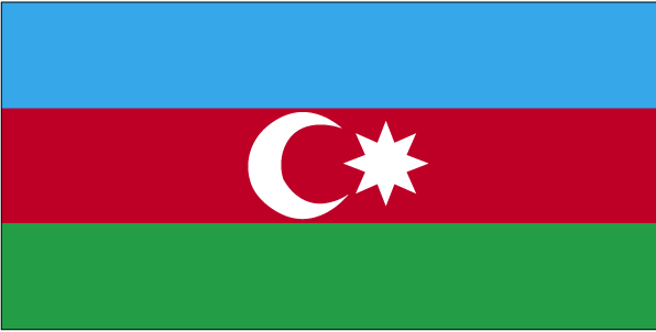 Nationalflagge Aserbaidschan