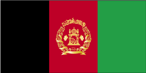 Nationalflagge Afghanistan