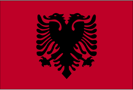 Nationalflagge Albanien