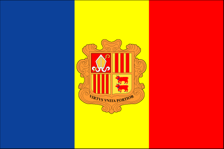 Nationalflagge Andorra