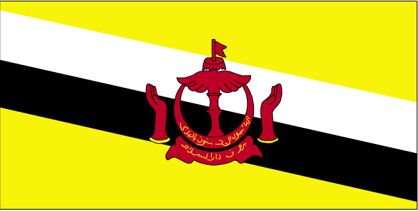 Nationalflagge Brunei