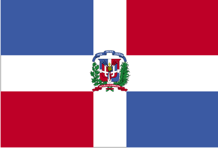 Nationalflagge Dominikanische Republik