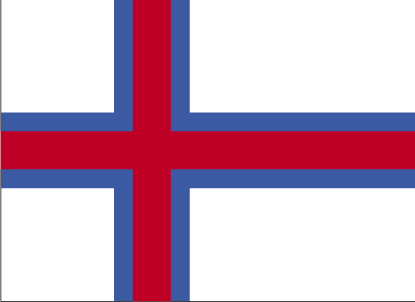 Nationalflagge Färör Inseln