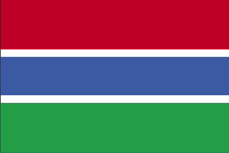 Nationalflagge Gambia