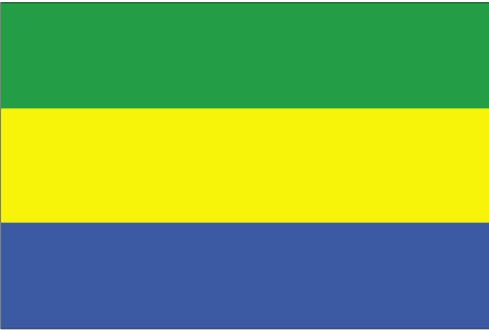 Nationalflagge Gabun