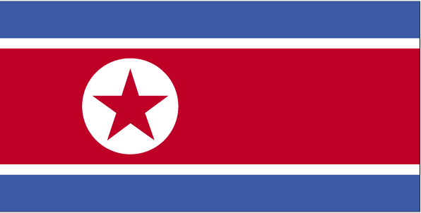 Nationalflagge Nord-Korea