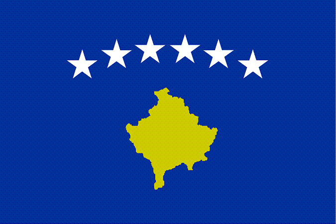 Nationalflagge Kosovo