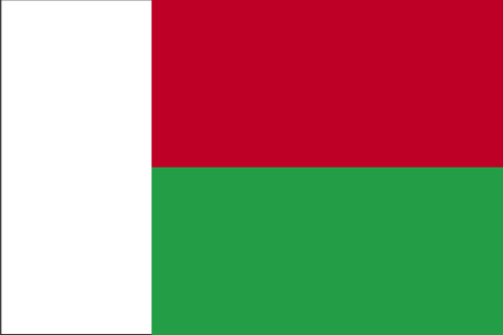 Nationalflagge Madagaskar