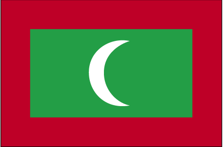 Nationalflagge Malediven