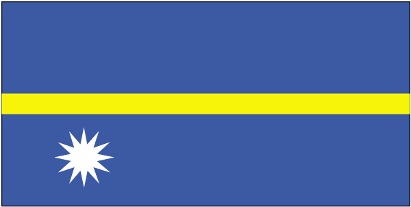 Nationalflagge Nauru