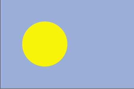 Nationalflagge Palau
