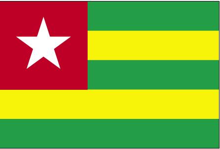 Nationalflagge Togo