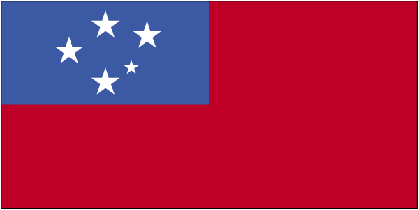 Nationalflagge West Samoa