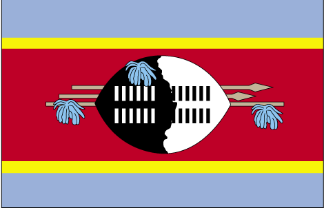 Nationalflagge Eswatini