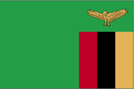 Nationalflagge Sambia
