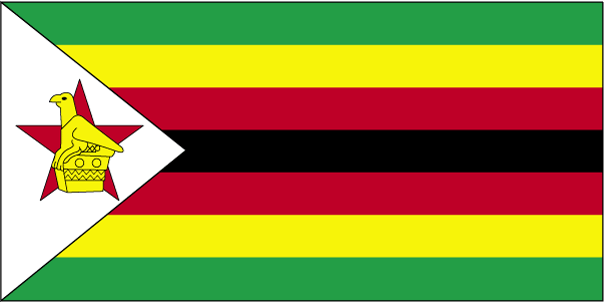 Nationalflagge Simbabwe