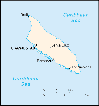 Landkarte Aruba