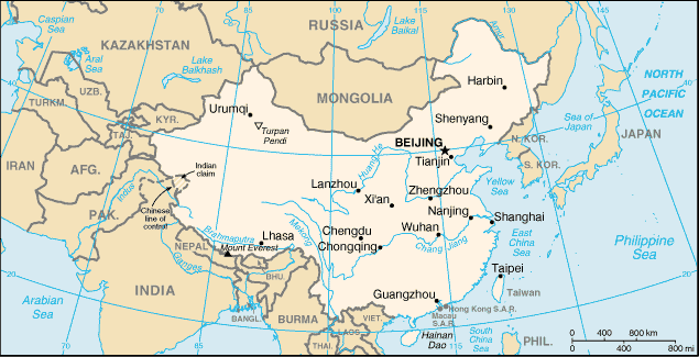 Landkarte China