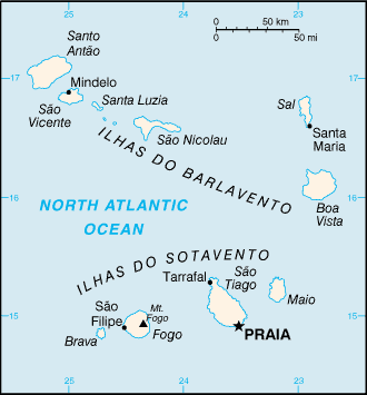 Landkarte Kap Verde