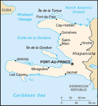 Landkarte Haiti