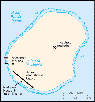 Landkarte Nauru