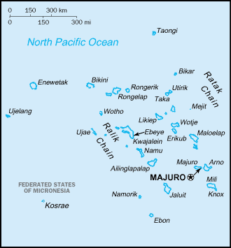 Landkarte Marshall Inseln