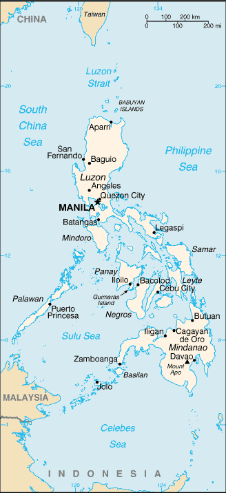 Landkarte Philippinen