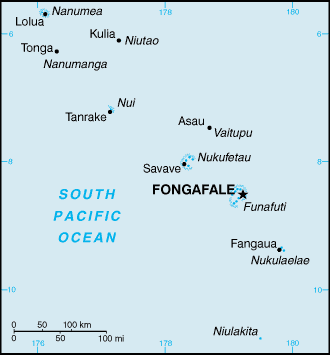 Landkarte Tuvalu